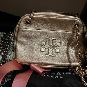 Gold leather tory burch some mark AS IS
